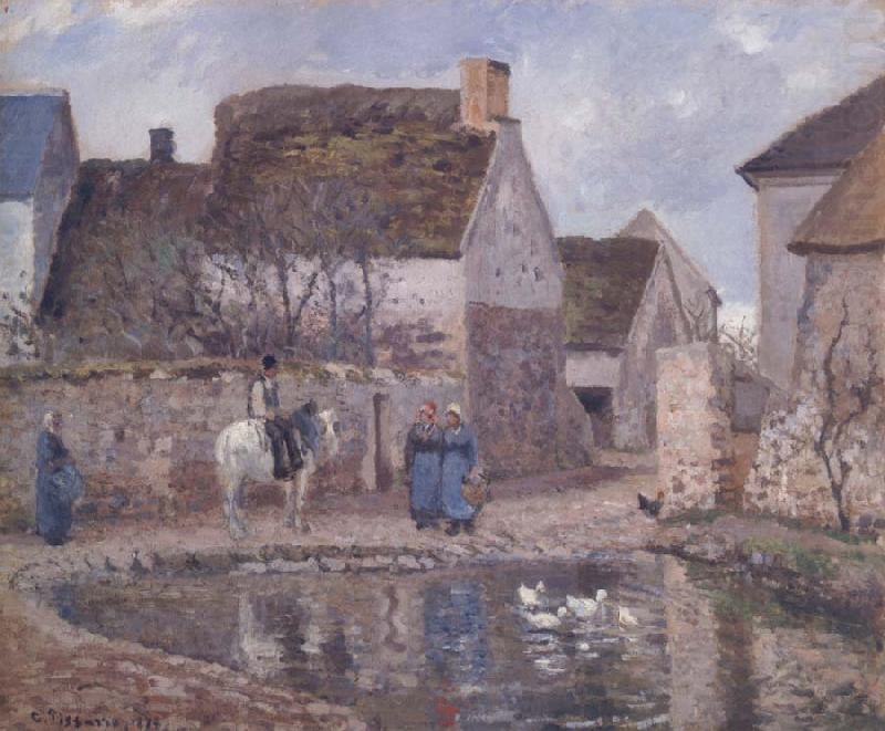 Camille Pissarro The pond at Ennery china oil painting image